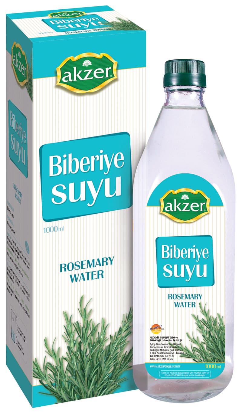 Aromatic Rosemary Water 1 L Glass Bottle Natural Floral Health Drink Floral Water
